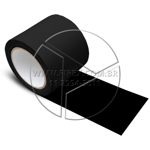 Fitas Demarcatórias Preta 150 Mm X 30 Metros :: Fitas Demarcatórias Preta 150 Mm X 30 Metros - FOTO 1