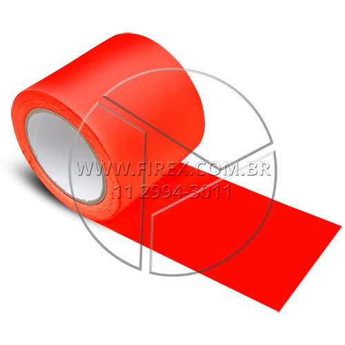 Fitas Demarcatórias Vermelha 150 Mm X 30 Metros :: Fitas Demarcatórias Vermelha 150 Mm X 30 Metros - FOTO 1
