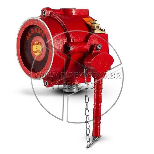 Acionador manual à prova de explosão com grau de proteção IP66. :: Acionador de Alarme à Prova de Explosão Manual FIRESKAM.EX - FOTO 1