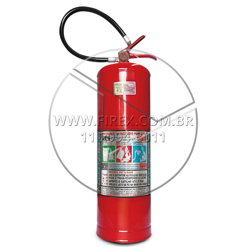 Extintor de incêndio Portátil de Pó Químico Seco ABC 12 kg :: Extintor de incêndio portátil de Pó químico seco - Classe ABC 12kg - FOTO 1