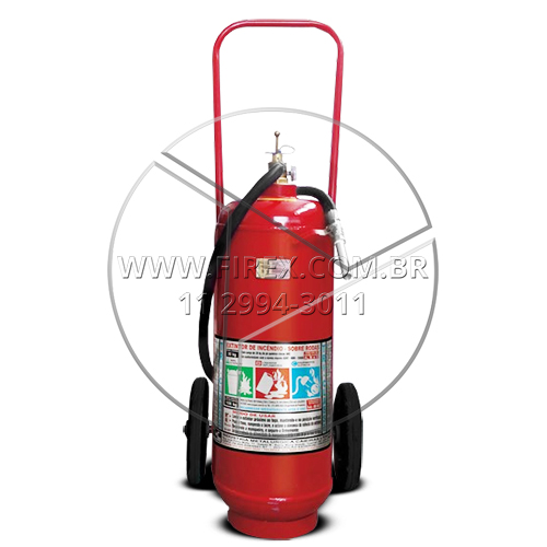 Extintor Sobre Rodas de Pó Químico Seco com Classificação ABC 30 kg :: Extintor Sobre Rodas de Pó Químico Seco - Classe ABC 30kg - FOTO 1