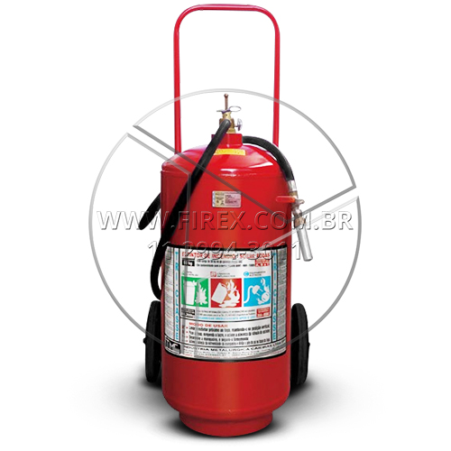 Extintor Sobre Rodas de Pó Químico Seco - Classe ABC 50kg :: Extintor Sobre Rodas de Pó Químico Seco - Classe ABC 50kg - FOTO 1