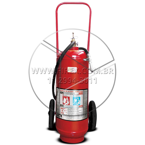 Extintor sobre rodas de pó químico seco bc 30 kg :: Extintor Sobre Rodas de Pó Químico Seco - Classe BC 30kg - FOTO 1