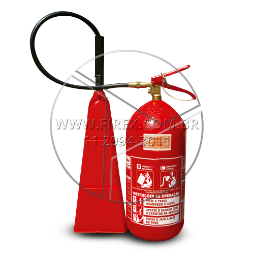 Extintor de incêndio portátil de dióxido de carbono (CO2) 4kg :: Extintor de incêndio portátil de dióxido de carbono (CO²) 4kg - FOTO 1
