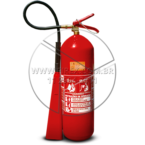 Extintor de incêndio portátil de dióxido de carbono (CO2) 6kg :: Extintor de incêndio portátil de dióxido de carbono (CO²) 6kg - FOTO 1