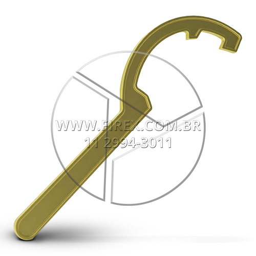 Chave Storz Industrial 2.1/2’’ X 1.1/2’’ latão :: Chave Storz Industrial 2.1/2’’ X 1.1/2’’ latão - FOTO 1