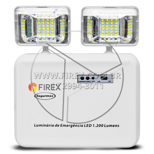 Bloco de iluminação de emergência 1200 lumens :: Bloco de Iluminação de Emergência 1200 Lumens SG - FOTO 1