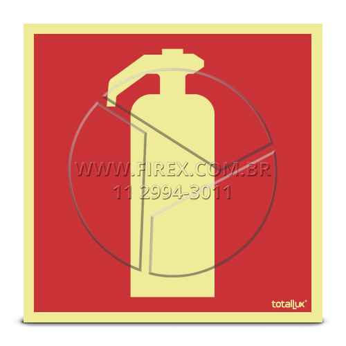 Placa Extintor de Incêndio - E5 :: Placa Extintor de Incêndio - E5 - FOTO 1