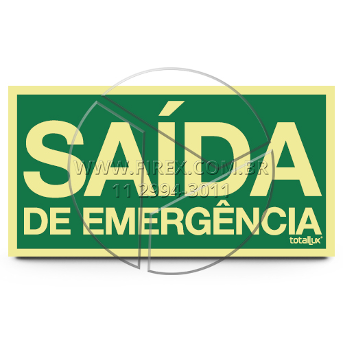 Sinalização Rota De Fuga Saida De Emergência - S17 :: Sinalização Rota De Fuga Saida De Emergência - S22 - FOTO 1