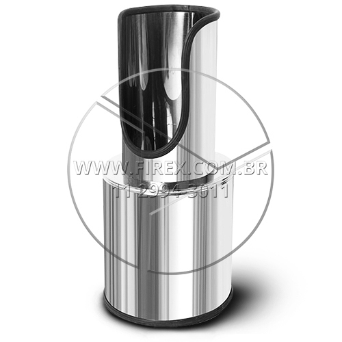 Suporte para Extintor em Aço Inox modelo Torre Pequeno :: Suporte para Extintor em Aço Inox modelo Torre Pequeno - FOTO 1