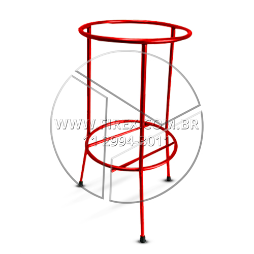 Suporte Para Extintor Tripé Vermelho Pequeno :: Suporte Para Extintor Tripé Vermelho Pequeno - FOTO 1