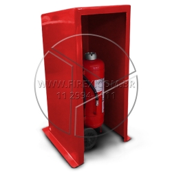 Abrigo para Extintor Carreta em fibra de vidro. :: Abrigo para Extintor Sobre Rodas 115x50x55 cm (carreta) - FOTO 2