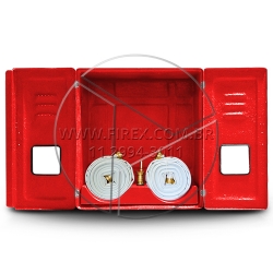 ABRIGO PARA MANGUEIRA DE INCÊNDIO (HIDRANTE) EM FIBRA DE VIDRO 100X90X30 CM COM DOIS SUPORTES MEIA-L Orçamento: Abrigo para Mangueira (Hidrante) 100X90X30 CM em Fibra de Vidro Com 2 Cestos