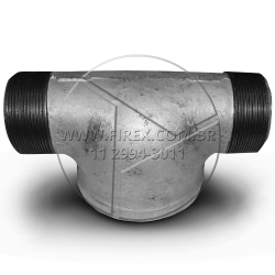 TEE PARA HIDRANTE GALVANIZADO FÊMEA/MACHO/MACHO 90º 4 X 2.1/2 POLEGADAS Orçamento: Tee para Hidrante 90º Fêmea/Macho/Macho 4