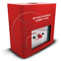 Acionador de alarme convencional quebra vidro :: Acionador de Alarme de Incêndio Quebra Vidro - FOTO 2