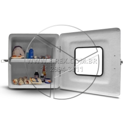 Abrigo para Medicamentos em fibra de vidro medida 40x40x30cm :: Abrigo para Medicamentos 40x40x30cm - FOTO 2