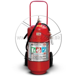 Foto Extintor Sobre Rodas de Pó Químico Seco - Classe ABC 50kg
