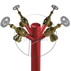 COLUNA DE HIDRANTE INDUSTRIAL COM 4 SAÍDAS Orçamento: Coluna De Hidrante Industrial Com 4 Saídas De Ø 2½