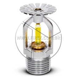 SPRINKLER CROMADO PENDENTE 79°C 1/2'' Orçamento: Sprinkler Cromado Pendente 79º C 1/2 - Fator K 80